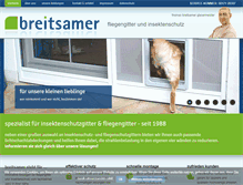 Tablet Screenshot of fliegengitter-breitsamer.com